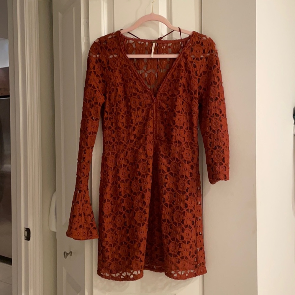 Free People Dress Rustic Orange/Red